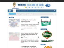 Tablet Screenshot of fanklub-kometa.cz